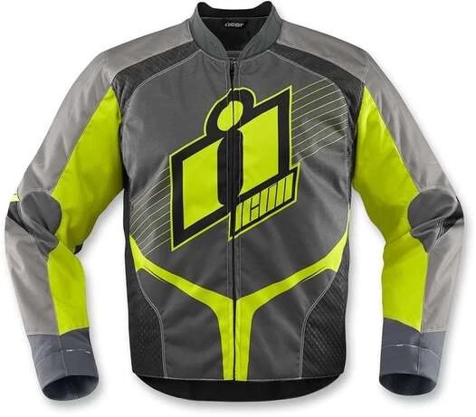 Icon Overlord 2 Hi-Viz мотокуртка желтая