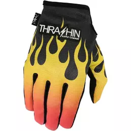 THRASHIN SUPPLY CO Stealth summer gloves Black / Yellow / Red (размер: m)