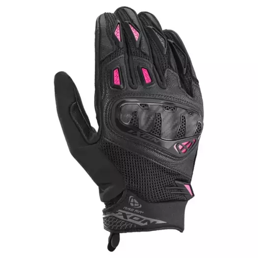 IXON Rise Air 2 woman summer gloves Black / Fushia (размер: l)
