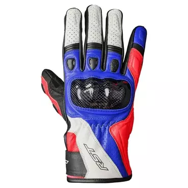 RST Stunt 3 Perforated Leather gloves Синий