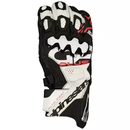 ALPINESTARS GP Plus R V3 leather gloves Black / White / Red Fluo