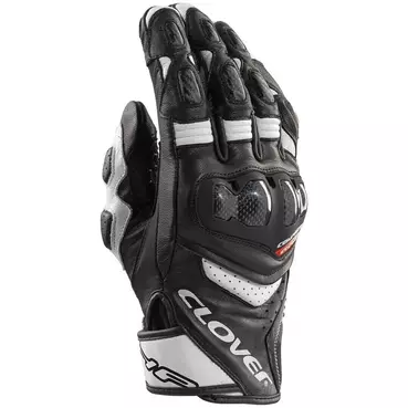 Clover RSC-4 SPORT Motorcycle мотоперчатки Black White