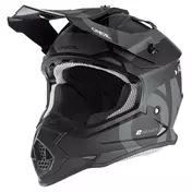 Enduro motorcycle Мотошлем Oneal 2SRS Мотошлем SLICK V.23 Black gray