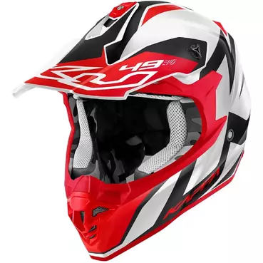 Kappa KV49 R GREAT White Red Black Moto Cross Мотошлем
