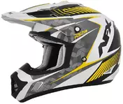 Moto Cross Enduro Мотошлем Afx FX-17 Factor Pearly White Yellow