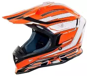 Moto Cross Enduro Мотошлем One Racing Tiger Orange-White New