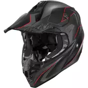 Kappa KV49 EVO CHASER Cross Motorcycle Мотошлем Black Gray Red
