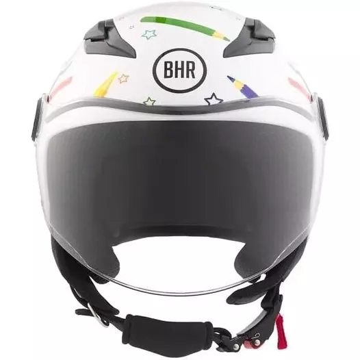 BHR 838 CHILDREN Pencil White Jet Motorcycle Мотошлем