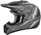 Moto Cross Enduro Мотошлем Afx FX-17 Factor Frost Grey White