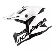 Motocross Мотошлем Cross Enduro Kappa KV39 SOLID Glossy White Matt Black