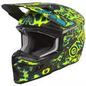 Oneal 3SRS ASSAULT Cross Enduro Motorcycle Мотошлем Black/Neon Yellow