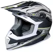 Casco Moto Cross Enduro One Racing Viper White Grey