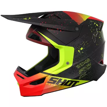 Moto Cross Enduro Мотошлем Shot FURIOUS MATRIX Matt Red