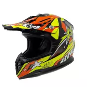Cross Enduro One Off Road STAR Motorcycle Мотошлем Yellow Orange