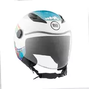 BHR 838 CHILDREN Sea White Blue Jet Motorcycle Мотошлем