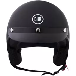 BHR 839 3 BUTTON Jet Motorcycle Мотошлем Matt Black