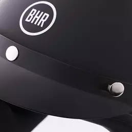 BHR 839 3 BUTTON Jet Motorcycle Мотошлем Matt Black