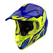 Givi 60.1 INVERT Blue Yellow Cross Enduro Motorcycle Мотошлем