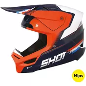 Moto Cross Enduro Мотошлем Shot RACE TRACER Neon Orange Glossy