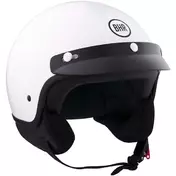 BHR 839 3 BUTTON Jet Motorcycle Мотошлем White
