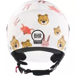BHR 838 CHILDREN Animals White Jet Motorcycle Мотошлем