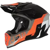 Moto Cross Enduro Мотошлем Just1 J38 KORNER Glossy Black Orange