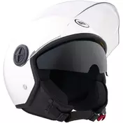 BHR 840 DUAL SHIELD White Motorcycle Jet Мотошлем
