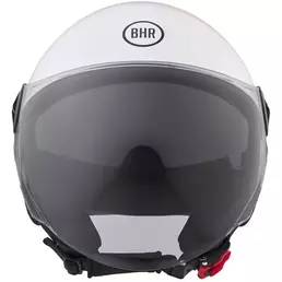 BHR 840 DUAL SHIELD White Motorcycle Jet Мотошлем