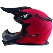 Cross Enduro Motorcycle Мотошлем BHR 812 Off Road Red Black Opaque