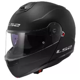 LS2 FF908 Strobe II Modular Helmet # Matt Black