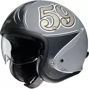 SHOEI J.O. Gratte-Ciel TC10 Open Face Helmet light grey / black