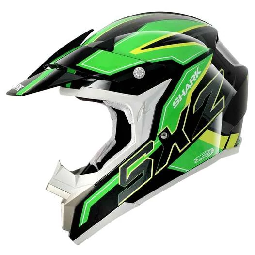 Shark SX2 Dooley черн/зелен/желтый мотошлем
