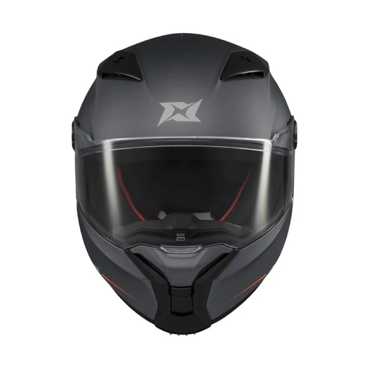 AXXIS FF132 Fenix Solid A12 Matt Gray мотошлем серый матовый