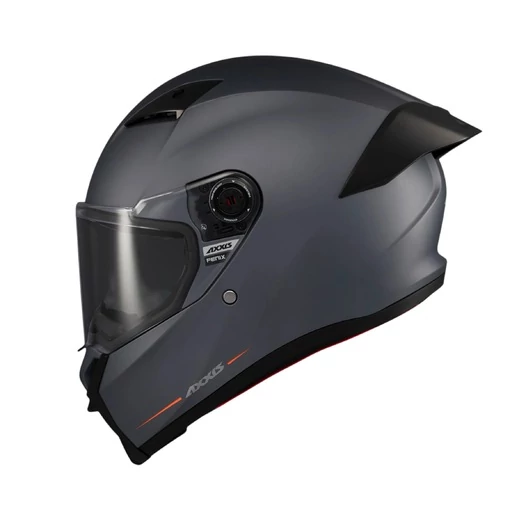 AXXIS FF132 Fenix Solid A12 Matt Gray мотошлем серый матовый