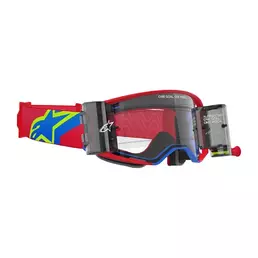 ALPINESTARS Supertech Corp off-road goggles with roll-off system Красно-синий