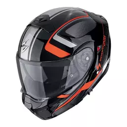 SCORPION EXO-930 EVO Ardens modular helmet Metal Black / Red