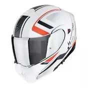 SCORPION EXO-930 EVO Ardens modular helmet Matt White / Black / Red