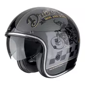 SCORPION Belfast EVO Drive Fast open face helmet Silver / Black / Gold