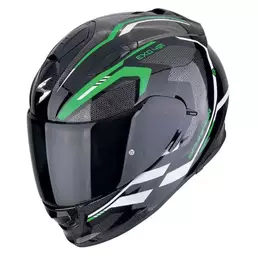 SCORPION EXO-491 Kripta full face helmet Black / Green / White (размер: l)