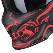 SCORPION Covert-X helmet chinguard Красно-черный