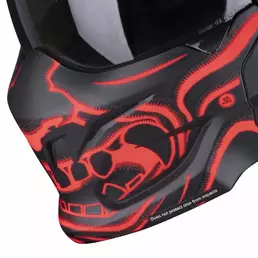 SCORPION Covert-X helmet chinguard Красно-черный