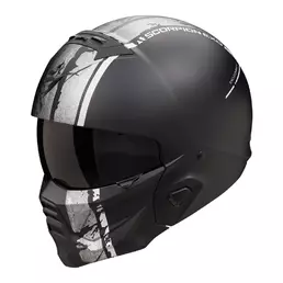 SCORPION EXO-Combat II Lord convertible helmet Matt Black / Silver (размер: xs)