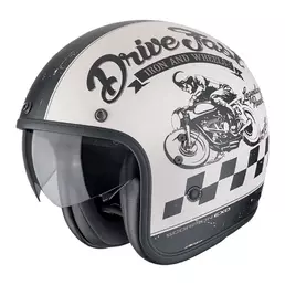 SCORPION Belfast EVO Drive Fast open face helmet Matt Cream / Black