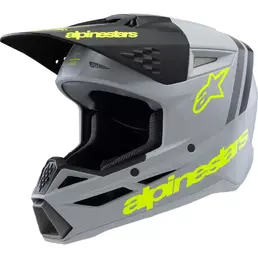 ALPINESTARS SM3 Radium off-road helmet Grey / Black / Yellow Fluor Matt