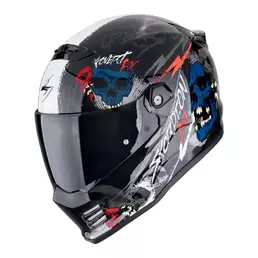 SCORPION Covert FX Skullz full face helmet Black / Grey / Red