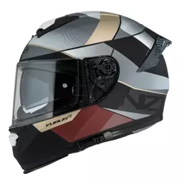 NZI Eurus 4 Stream Duo Vanguard full face helmet Black / Sand / Red / Tinted S Matt