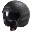 LS2 OF599 Spitfire II open face helmet Matt Black Flag