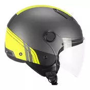 SKA-P 1LH Luke Sport open face helmet Anthracite / Fluo Yelow