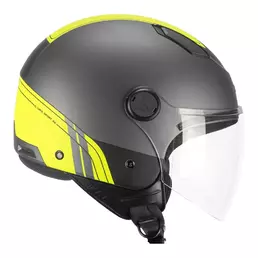 SKA-P 1LH Luke Sport open face helmet Anthracite / Fluo Yelow