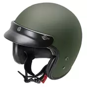 GARI G02X Fiberglass open face helmet Matt Military Green